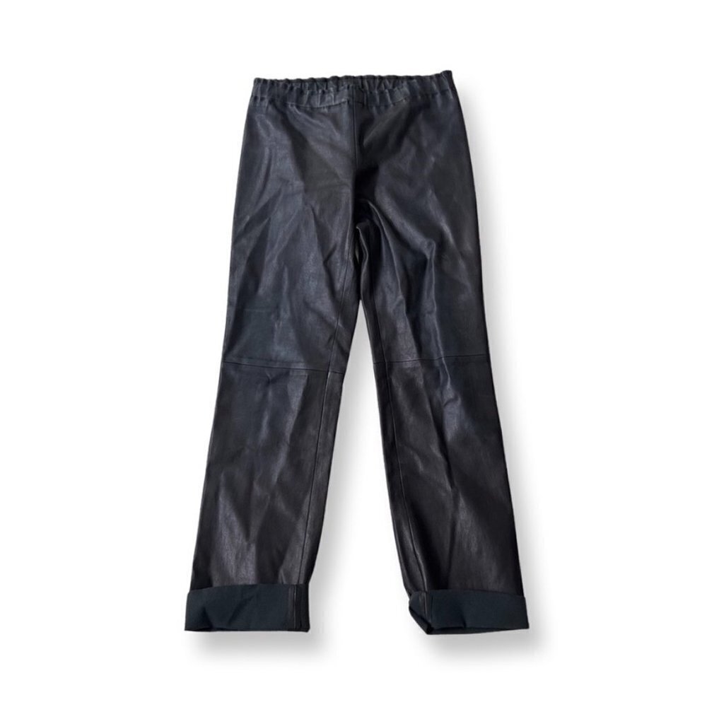 Stouls black leather pants size L